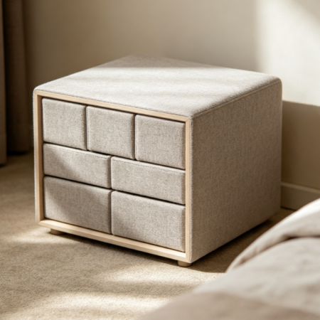 Compact Fabric Storage Cabinet
