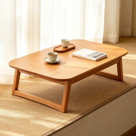 Wood Window Sill Tea Table